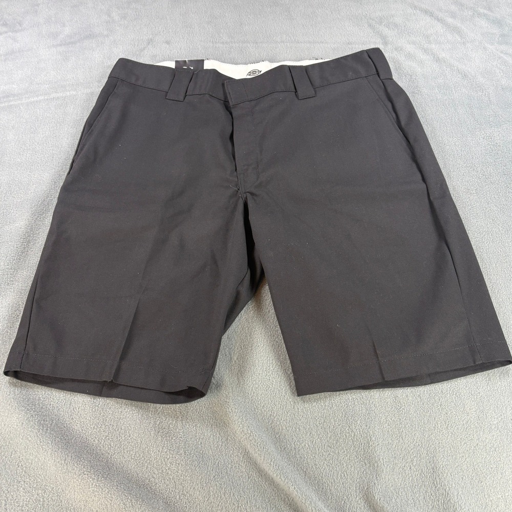 Dickies Mens Flex Slim Fit Work Shorts Black 11 Inch Inseam Size 38 WR849BK - Picture 2 of 10